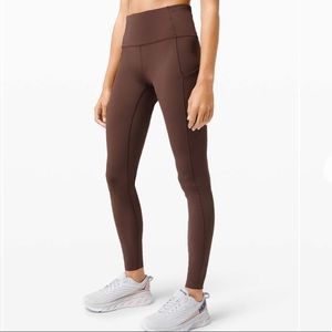 Lululemon Fast and Free Tight 28" *Non-Reflective
Brown Earth - Size 4